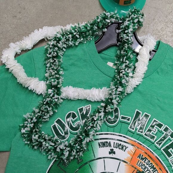 St. Patrick's Day luck o meter tee, & beads - Picture 4 of 5